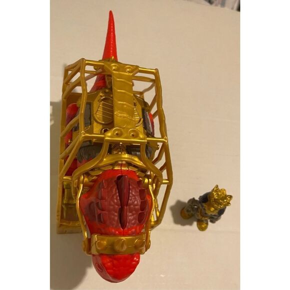Treasure X Dino Gold Playset Red T-Rex Cage Exclusize Hunter Rider Action Figure - Picture 7 of 9